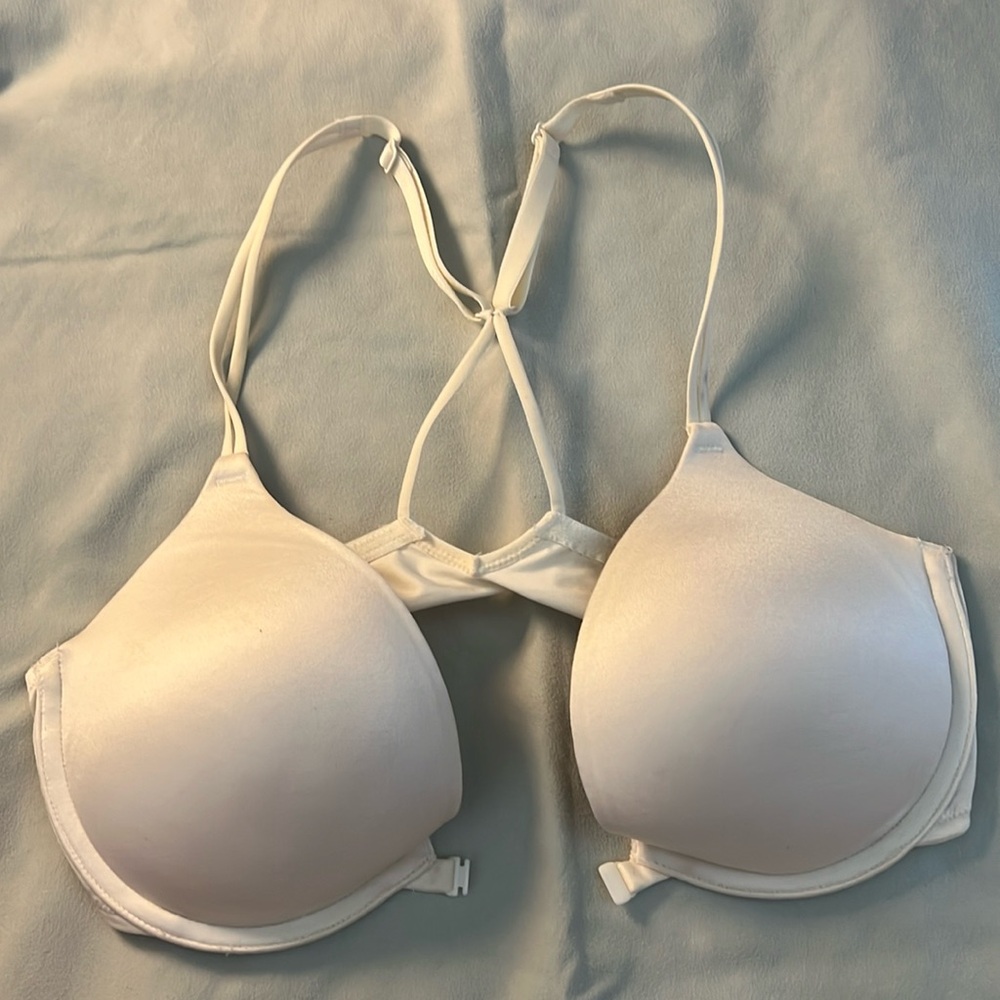 Victoria’s Secret 34C racer back/front clasp/padded/push-up Bra excellent shape